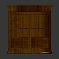 Traditional Wooden Cabinet With Double Panel Door And Ornate Base Design