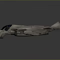 Modern fighter sci-fighter sci-fighter space fighter 3d model