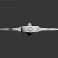 Traditional Long Handle Weapon with Metal Spearhead Forked Design and Wooden Grip