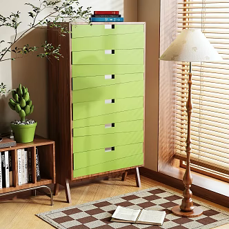 Locker Side Cabinet 3d model