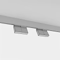 Modern Downlights and Spotlights on Black Ceiling Track with White Housing