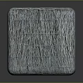 Natural Plant Fiber Woven Cube On Dark Surface With Gray Background