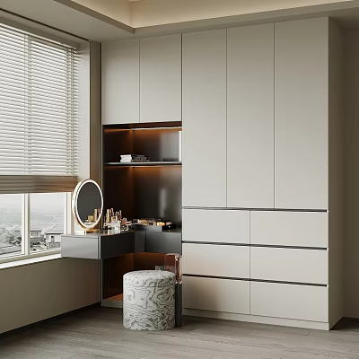 Modern wardrobe dresser 3d model