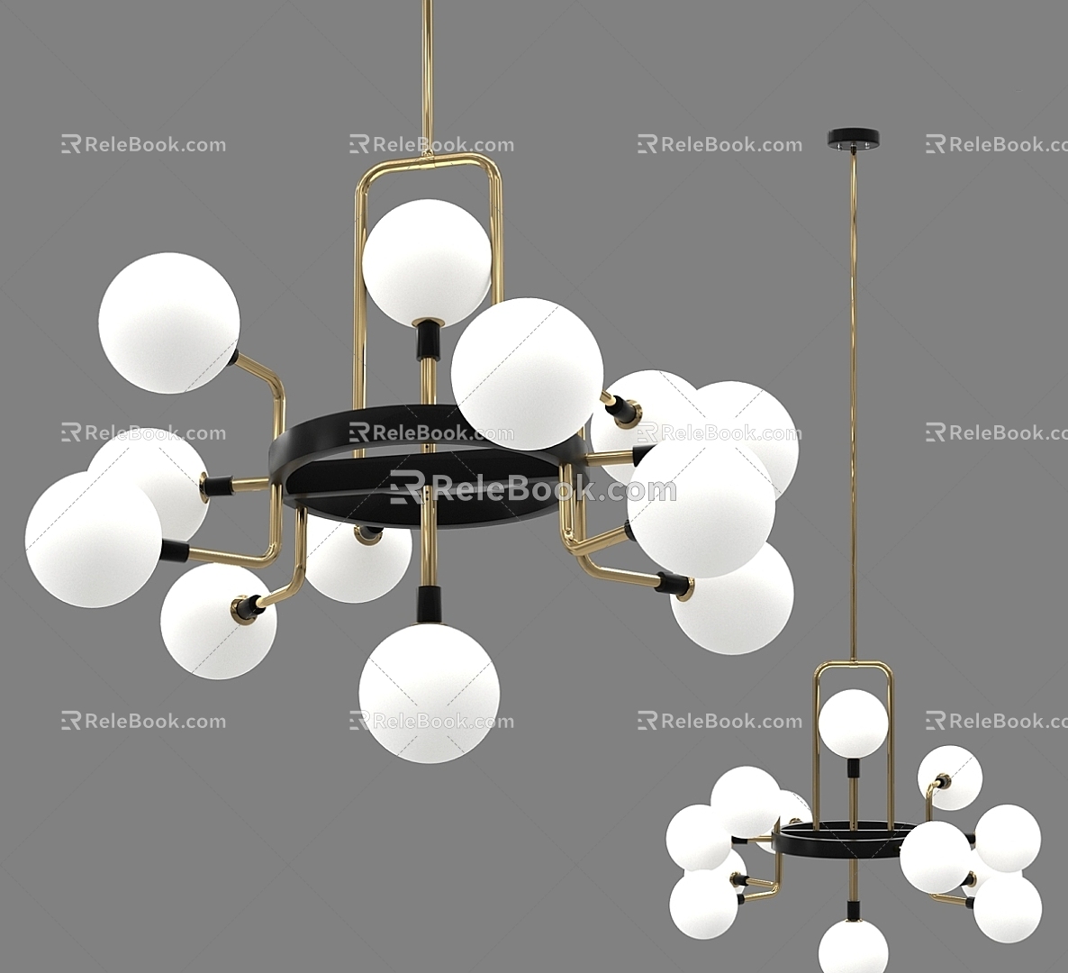 Nordic Chandelier Creative Personalized Glass Living Room Lamp Simple Atmospheric Restaurant Internet Celebratory Magic Bean Bedroom Lamp model