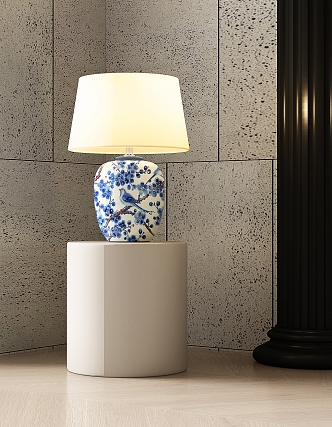 New Chinese Style Table Lamp 3d model