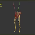 Futuristic Metallic Mechanical Creature With Long Antennae And Tall Legs Structure