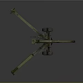 Old Historical Artillery Gun As Vintage Military Weapon With Metal Wheels And Long Barrel