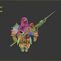Armor Battle Armor Ancient Armor Ancient Armor Ancient Armor Ancient Armor Ancient War Helmet 3d model