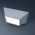 Sleek Modern White Swing Door With Grille Detail For Interior Spaces