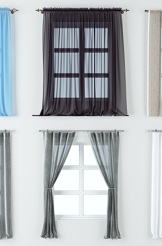 Modern Curtains 3d model