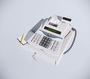 Modern cash register cash register 3d model