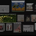 Diverse Creative Shop Window Displays Featuring Natural Landscapes Art And Urban Designs