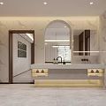 Modern Bedroom Interior Design With Beige Bed Wooden Accents Carpet And Pendant Light