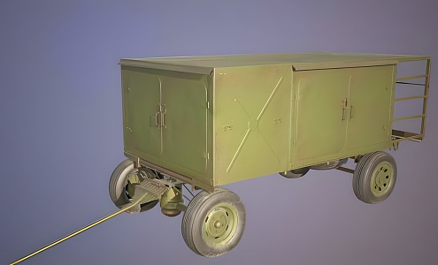 modern military mobile generator 3d model