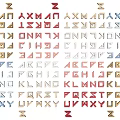 Colorful Decorative Alphabet Letters As Modern Wall Decor For Home Interior
