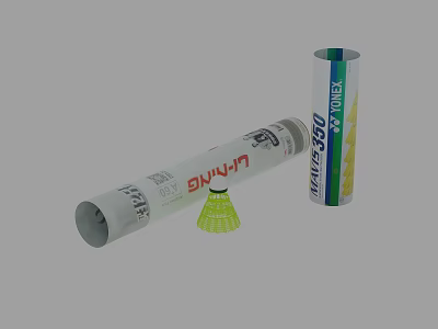 LI-NING N95 Series Professional Badminton Shuttlecock With Storage Tube Sports Equipment 3d model