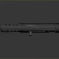 Sleek Black Tactical Pistol With Modern Design Magazine Grip And Barrel