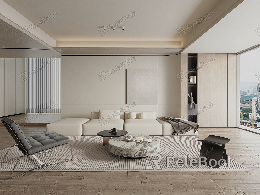 Minimalist Home Living Room model