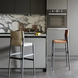 Modern Bar Chair Bar Stool 3d model