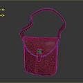 Stylish Red Handbag Featuring Curved Handle And Metal Clasp Simple Fashion Design