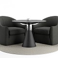 Modern Negotiation Table and Chair Casual Table and Chair Coffee Table and Chair 3d model