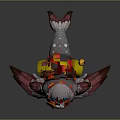 Cute Festive Seal Game Character with Red Scarf Gift Box Yellow Scroll and Bells