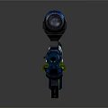 Colorful Sniper Rifle With Modern Decorative Paintwork And Scope Design Elements