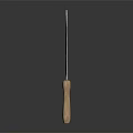 Professional Sickle Hardware Tool with Sharp Metal Blade and Wooden Handle