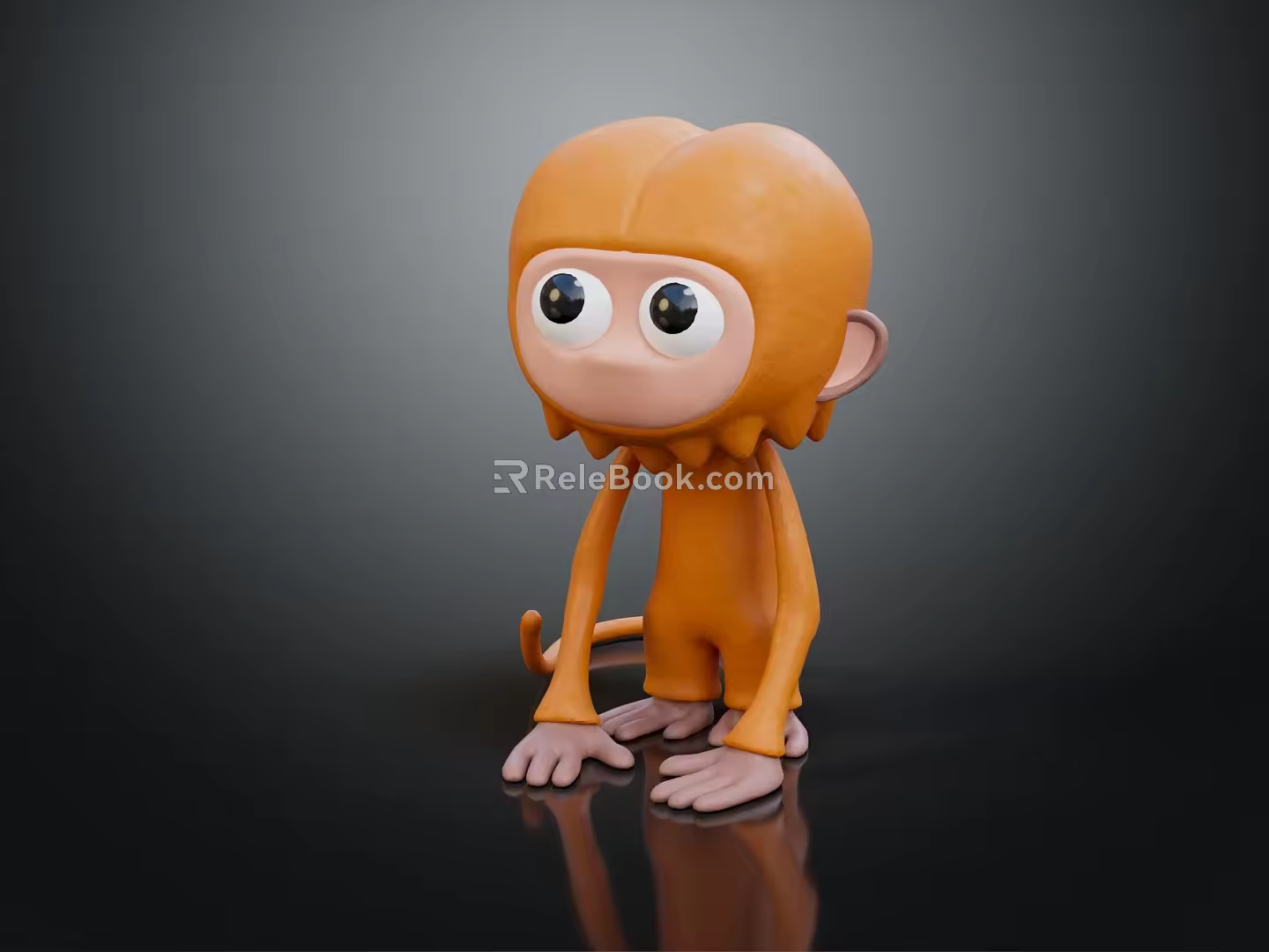 Modern game character cartoon monkey animation monkey 3d model