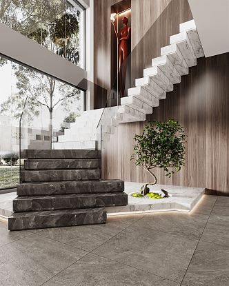 Modern Stairs 3d model