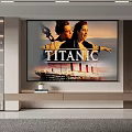 High Quality Projection Monitoring For Home Theater Large Screen Movie Display And Living Room Setting