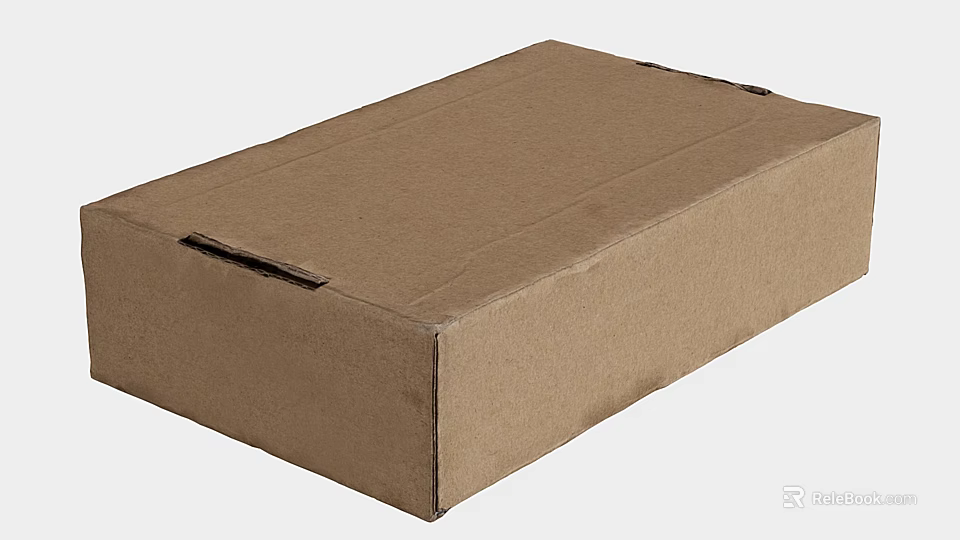 Brown Corrugated Cardboard Box Ideal For Storing Daily Household Items 3d model 