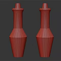 Two Ornate Purple Vases With Gold Accents And Intricate Traditional Patterns
