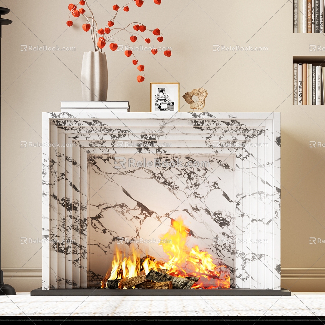 Modern Fireplace Modern French Fireplace French Modern Fireplace Decorative Fireplace Electronic Fireplace Decorative Fireplace 3d model