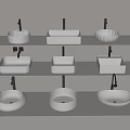 Table basin wash basin 3d model
