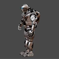 Security robot Modern robot 3d model