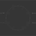 Black Geometric Structural Components With Hollow Triangle And Rectangle Design