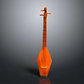 Orange Lute Shaped Daily Life Decorative Item For Home Decoration Accessory