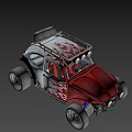 Four-wheel-drive off-road vehicle 3d model