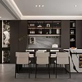 Modern Living Dining Room Interior With Sofa Coffee Table Rug And Circular Wall Decor