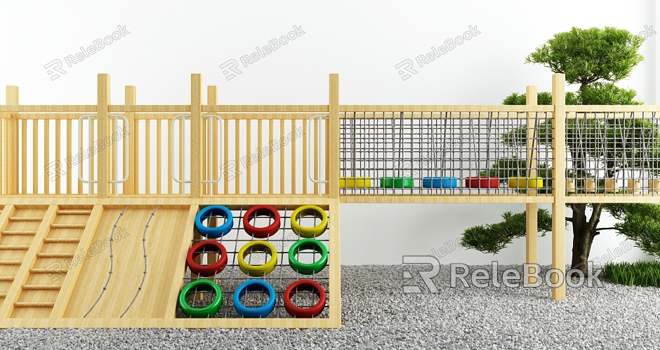 Modern Amusement Equipment Courtyard Playground model