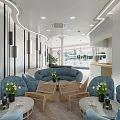 Elegant Luxury Beauty Hair Salon Interior With Modern Furniture And Decor