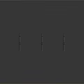 Metallic Grid Structure With Multiple Frames Arranged On Dark Background