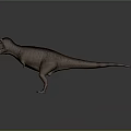 Realistic 3D Render Tyrannosaurus Rex Standing With Open Mouth And Spotted Skin