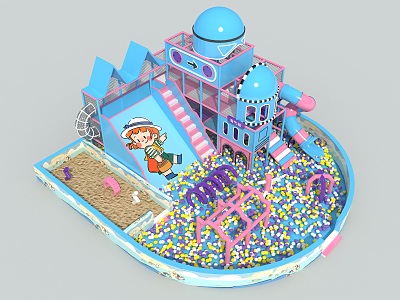 Naughty castle inflatable castle children's playground amusement facilities model