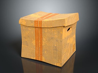 Logistics box express box parcel box carton goods box goods box carton box 3d model