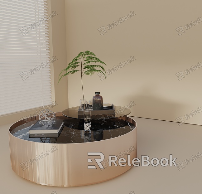 Modern coffee table model