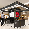 Modern Counter Design Counter Shelf Counter Scene Shopping Mall Counter Cosmetic Shop Beauty Shop Multi-point Cosmetic Island Cabinet Beauty Cabinet 3d model