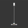 Durable Medical IV Stand With Metal Pole Top Container And Wheeled Base