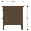 Brown Wooden Desk With Drawer And Mesh Door Cabinet Design